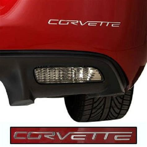 C6 Corvette Stainless Steel Rear Bumper Letter Kit Fits All 05 Through 13 Corvettes