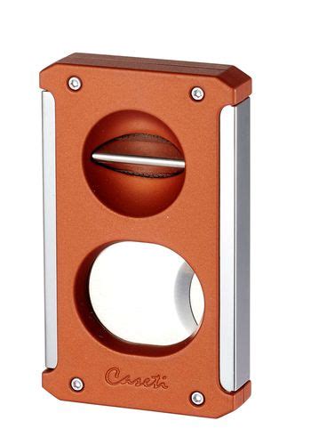 Caseti Trident Cigar Cutter In Burnt Orange