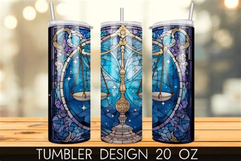 Zodiac Libra Tumbler Wrap Sublimation Graphic By Mragjaza Creative