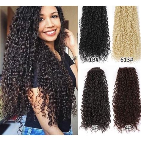 Cabelo Alongamento Aplique Tic Tac Cm G Cacheado Shopee Brasil