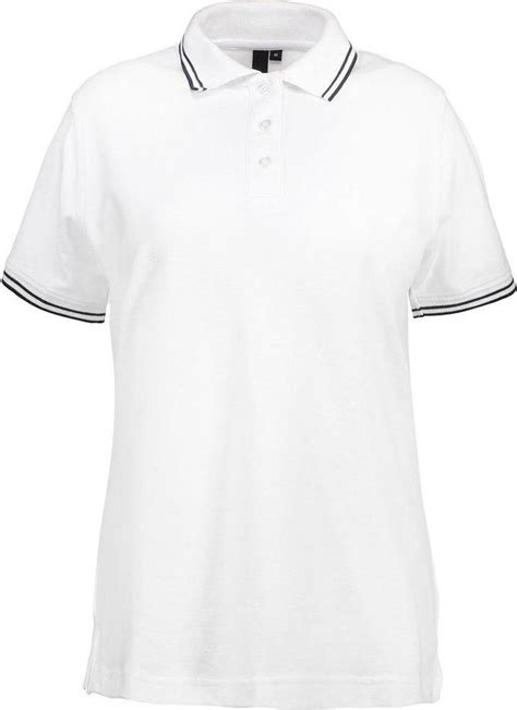 Id Womens Stretch Polo T Shirt White • Priser