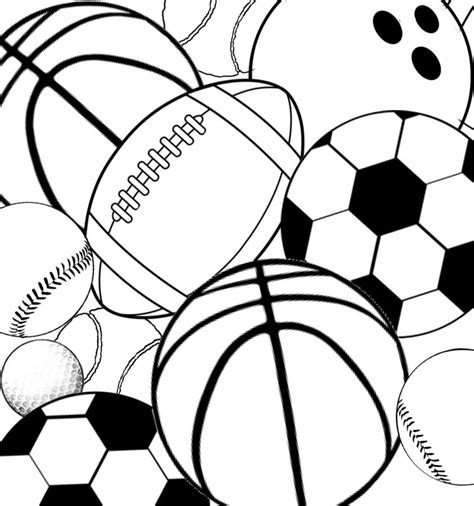 Sports Coloring Page Coloring Nation