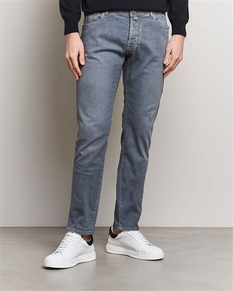 Jacob Cohën Nick Naples Super Slim Stretch Jeans Light Grey Man Careofc