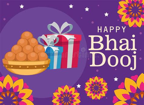 Happy Bhai Dooj Celebration Stock Vector - Illustration of india, bhai: 257007418