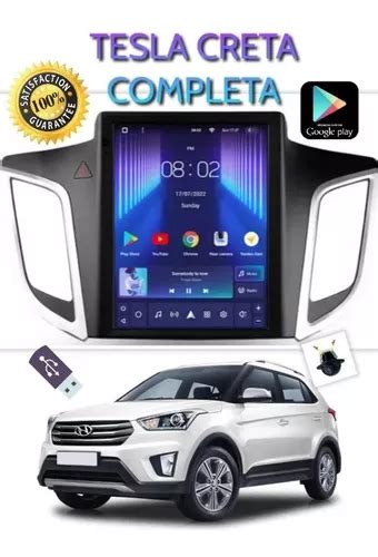 Central Multimídia Hyundai Creta Android Tesla 2018 Gps Tv