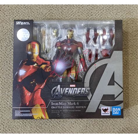 Jual Shf Avengers Iron Man Mark 6 Mk 6 Battle Damage Edition Misb Shopee Indonesia