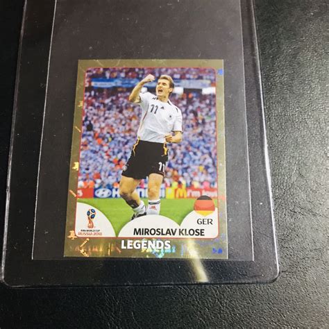 Miroslav Klose Panini World Cup Stickers Russia Legends