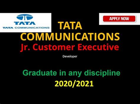 Tata Communications Jr Customer Service Executive Developer Youtube