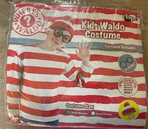 Where S Waldo Halloween Cosplay Costume Long Sleeve S Gem