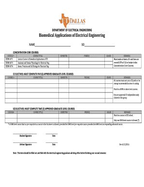 Fillable Online Ee Utdallas DEPARTMENT OF ELECTRICAL ENGINEERING