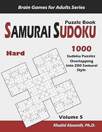 Samurai Sudoku Puzzle Book Hard Sudoku Puzzles Overlapping Into