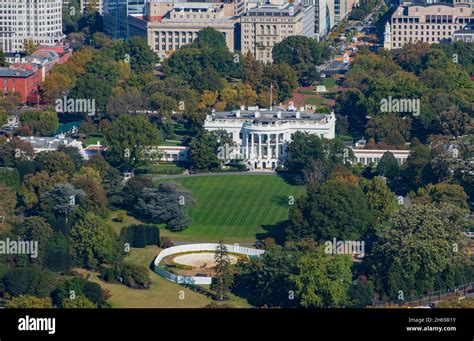 White House aerial view from the Washington Monument Stock Photo - Alamy