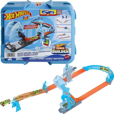 Набор для создания треков Hot Wheels Deluxe Track Builder с темой Ветер и машинка набор