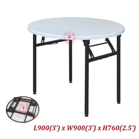 Round Banquet Table Pvc Round Foldable Table Plastic Folding Table