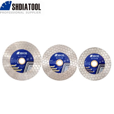 SHDIATOOL 2pcs Set Hexgonal Double Sided Diamond Cutting Disc Edge Saw