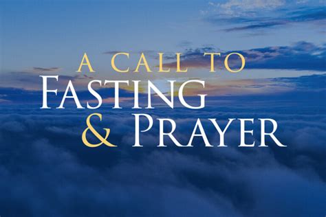 A Call To Fasting And Prayer Kcm Blog