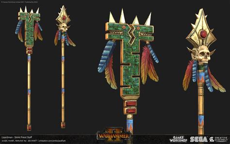 ArtStation - Skink Priest - Warhammer 2 , Jas Dhatt | Warhammer ...