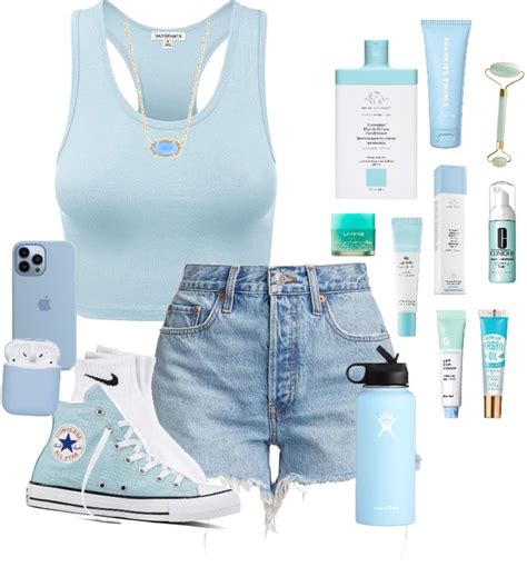 All Blue Preppy Fit In 2024 Cute Everyday Outfits Preppy Summer