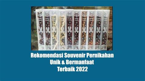 Ide Souvenir Pernikahan Yang Murah Unik Dan Bermanfaat Bikin