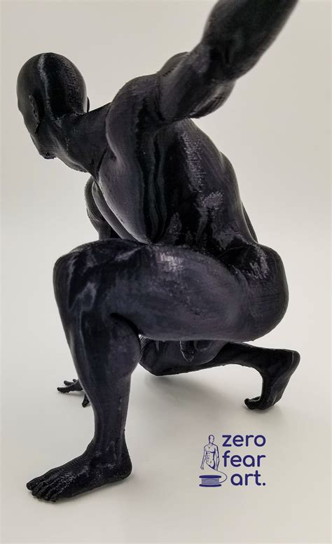 Naked Man In A Superhero Pose 3D Printed MM50 Art Collectibles