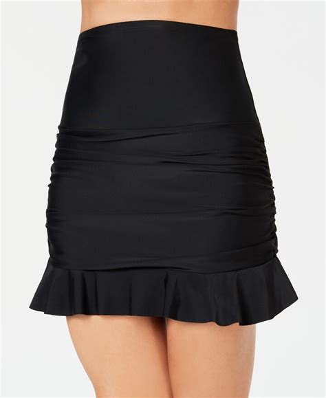 Island Escape Swimwear Ruffled Swim Skirt Created For Macys Womens