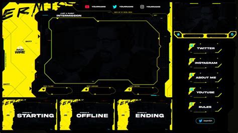 Cyberpunk Stream Overlay Template