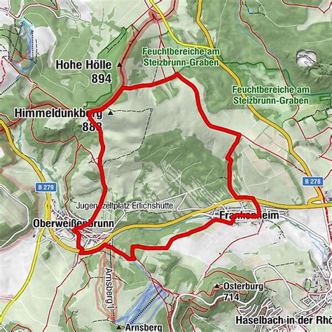 Rhön Rundweg 8 Frankenheim Bischofsheim Rhön BERGFEX Wanderung