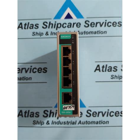 MOXA EDS 205A 5 PORT COMPACT UNMANAGED ETHERNET SWITCH Atlas Shipcare