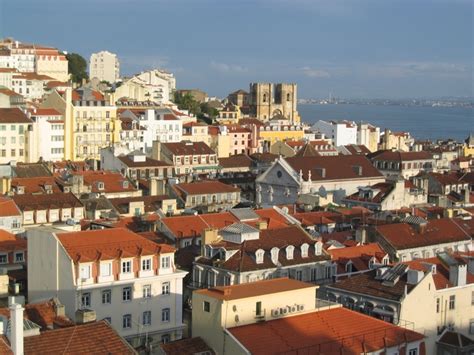 Lissabon Oktober 2007 Lissabon Blick Vom Elevador De Santa Justa