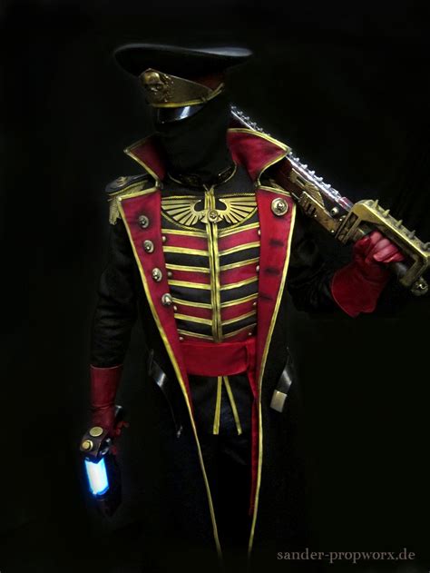 40k Imperial Commissar Steampunk Illustration Cosplay Larp Costume