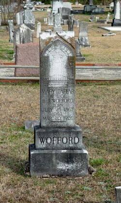 Mary Taffar Wofford 1867 1926 Find A Grave Memorial