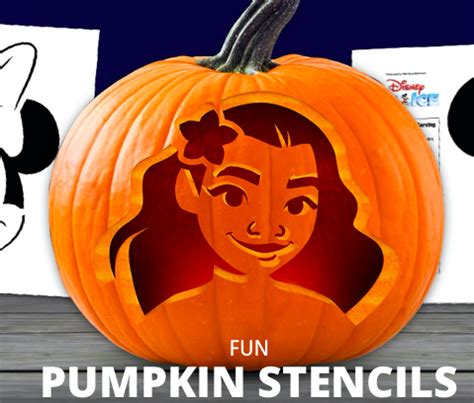 Printable Disney Pumpkin Stencils Carving Your Favorite Disney