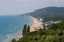 Albena summer Beach resort on the Black sea coast, near Balchik in ...