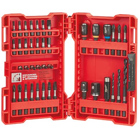 48 32 4006 Juego Taladro Y Casquillo Shockwave De 40 Piezas RedTool