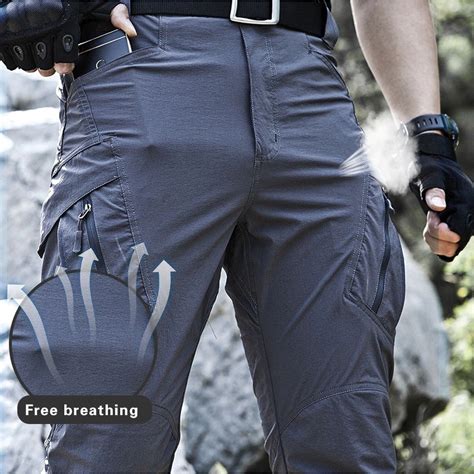 Mens Flex Ripstop Tactical Pants Ix9 Combat Stretch Trousers Waterproof Casual Hiking Work Pant