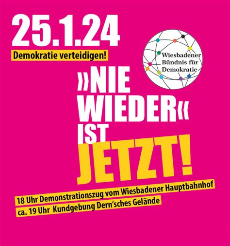 Demo Demokratie Verteidigen Nie Wieder Ist Jetzt Am