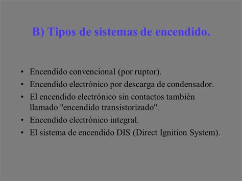 Sistema De Encendido Ppt Descargar