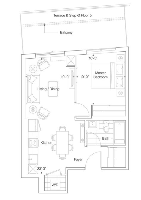 Canopy Towers by Liberty |1F Floorplan 1 bed & 1 bath