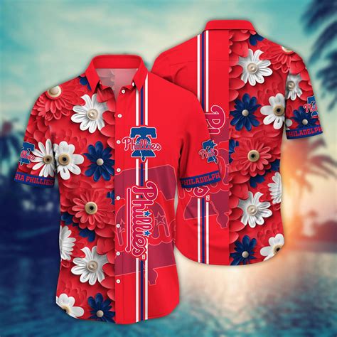 Philadelphia Phillies Summer Flower Hawaii Shirts - Hearthtops Store