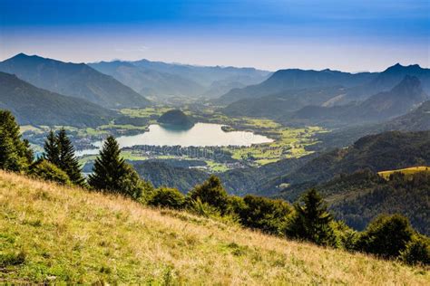 Lake Wolfgang Wolfgangsee Salzkammergutaustria Stock Image Image Of