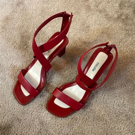 Nicole Shoes Nicole Red Sandal Size 85 M Poshmark