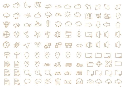 60 Free Outline Icon Sets Perfect For Contemporary Designs