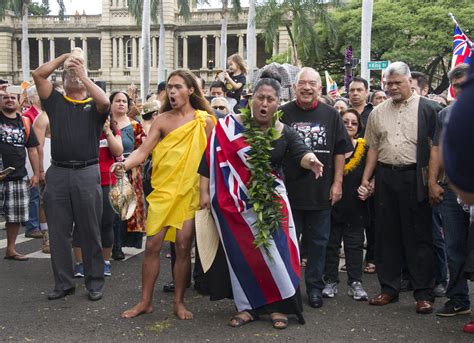 Thousands March To Mark The Overthrow Of The Hawaiian Monarchy