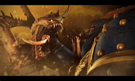 Tyranids Vs Ultramarines - Art by Amoozy - 40K Gallery