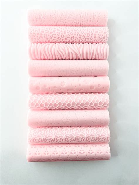 Polymer Clay Texture Roller |WILDFLOWERS| - Polymer Clay Texture ...