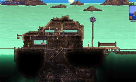 The Sulfuric Sea Is Is My Fave Biome Calamity Mod So I Set Up Base