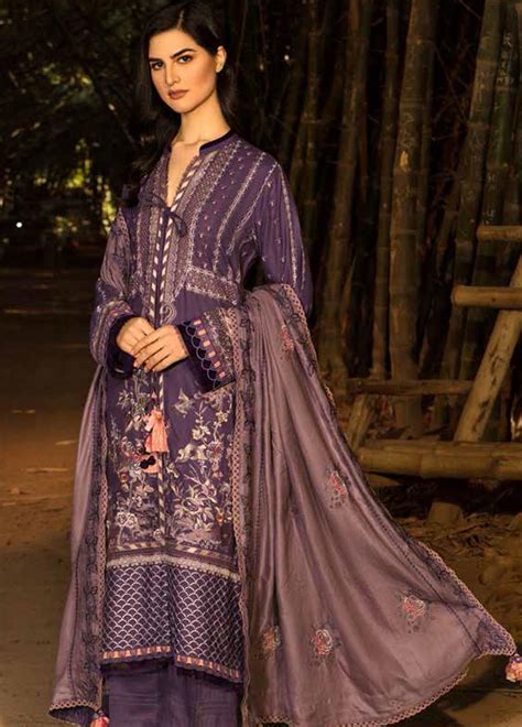 sobia nazir embroidered cotton suit unstitched  piece snws