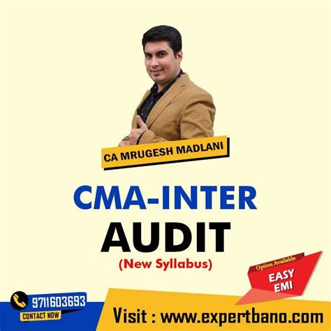 CMA Inter Audit By MEPL Classes CA MRUGESH MADLANI New Syllabus