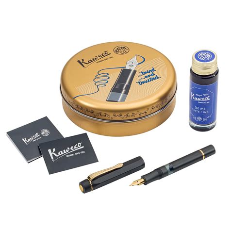 Kaweco Piston Filler Sport Fyllepenn Sett Bb Mm Black Tegne No