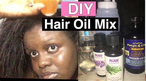 Diy Hair Oil Mix For Hair Growth And Thin Edges Youtube